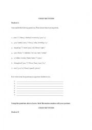 English Worksheet: Running Dictation