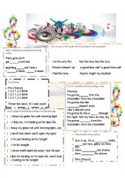 English Worksheet: Chandelier