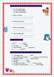 English Worksheet: Revision exercises: to be, have got, possessives 