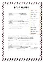 English Worksheet: PAST SIMPLE