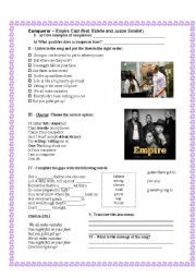 English Worksheet: Conqueror - motivational song