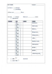 English Worksheet: My dream house