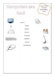 English Worksheet: Computer Workseet