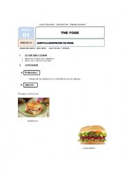English Worksheet: The Food