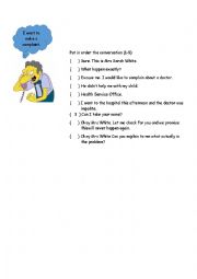 English Worksheet: I would like to make a complaint.