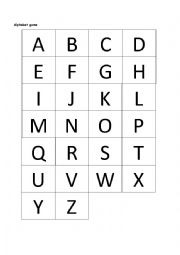 Alphabet game