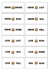 Irregular verbs dominoes (set 3 out of 5)