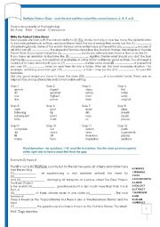 English Worksheet: General English