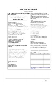 English Worksheet: Listening activity 