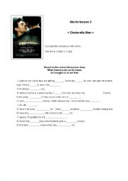 English Worksheet: Movie lesson - listening practice. Cinderella Man