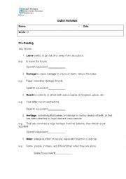English Worksheet: Chilean celebration