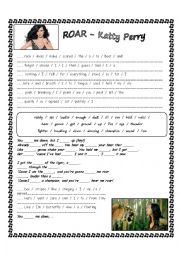 English Worksheet: ROAR - Katy Perry