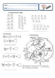 English Worksheet: Numbers