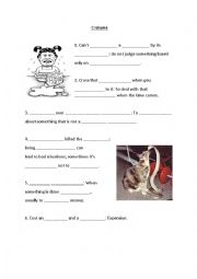 English Worksheet: C Idioms