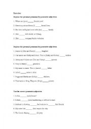 English Worksheet: Personal Pronouns