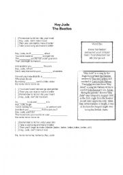 English Worksheet: Hey Jude - The Beatles