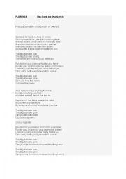Song Florence and the Machine The Dog Days Are Over - ESL worksheet by ...