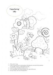 English Worksheet: Spring time