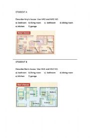 English Worksheet: Describing the house