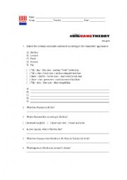 English Worksheet: The Big Bang Theory - S02 Ep. 06 - Describing people