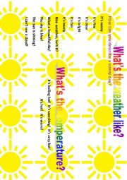 English Worksheet: Can you describe a sunny day?