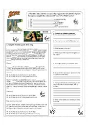 English Worksheet: Simple past (used to) song Katy Perry Roar