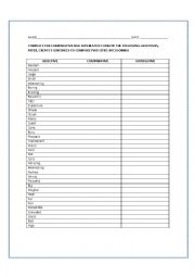 English Worksheet: COMPARATIVES AND SUPERLATIVES
