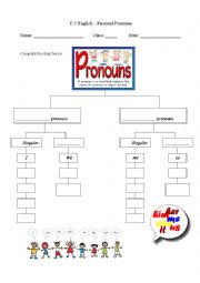 English Worksheet: Personal Pronouns 