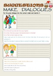 English Worksheet: MAKE DIALOGUES