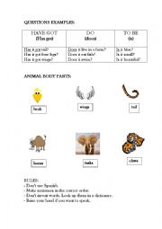 English Worksheet: Guessing game