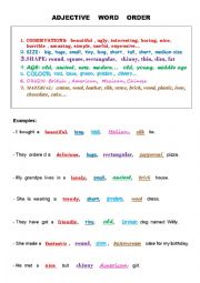 Adjective word order