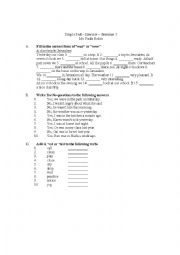 English Worksheet: Simple Past Exercise