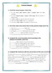 Present Simple worksheet