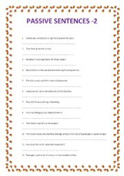 English Worksheet: PASSIVE VOICE- Present and Past Simple