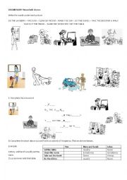 English Worksheet: Chores