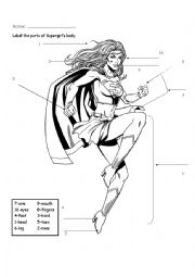 English Worksheet: Supergirl