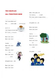 English Worksheet: All together now - The Beatles