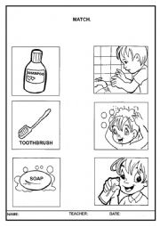 English Worksheet: Personal Hygiene