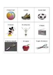 English Worksheet: Going to Word Game