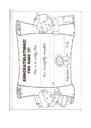 English Worksheet: end of school