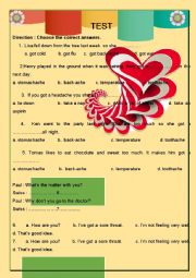 English Worksheet: health