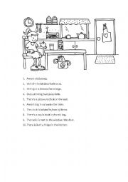 English Worksheet: Picture reading