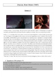 English Worksheet: Dracula - Stoker