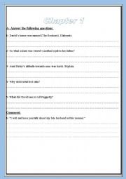 English Worksheet: David Copperfield 