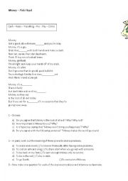 English Worksheet: Money - Song activity + Speaking activity