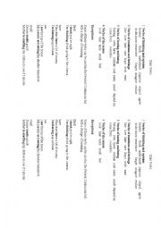 English Worksheet: STATE VERBS for present simple