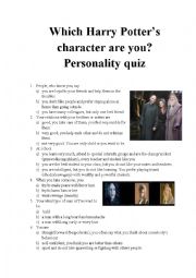 Which Harry Potters character are you? Personality quiz part 2