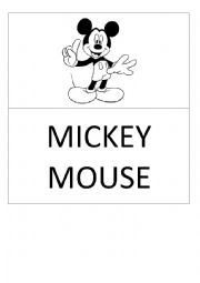 English Worksheet: Mickey Mouse- Movie time