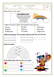 Colors-Didatic Sequence - Language Worksheet