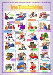 English Worksheet: Free Time Activities